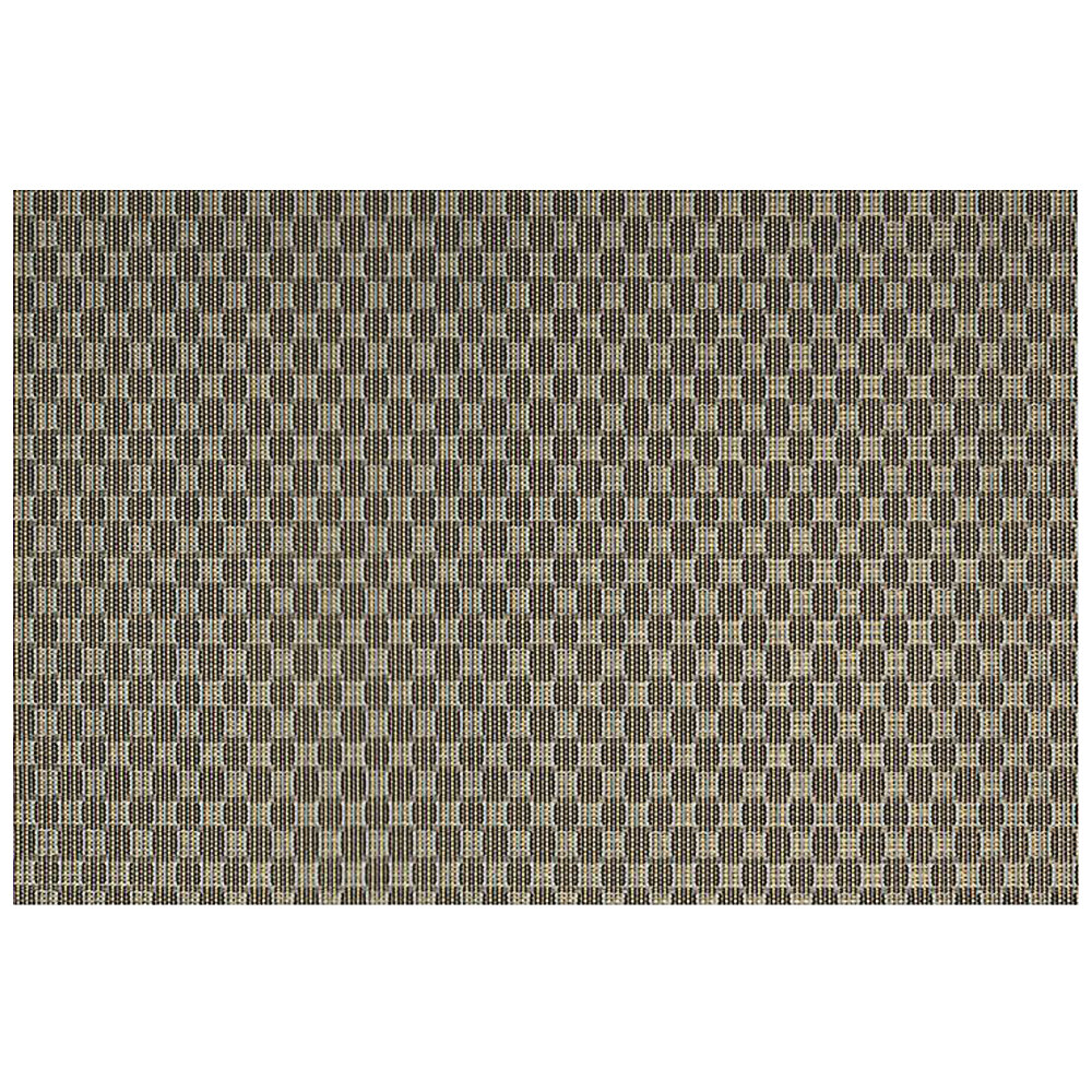 Front of the House Metroweave 17 1/2" x 11 3/4" Bronze Honeycomb Woven Vinyl Rectangle Placemat / Liner - 12/Pack