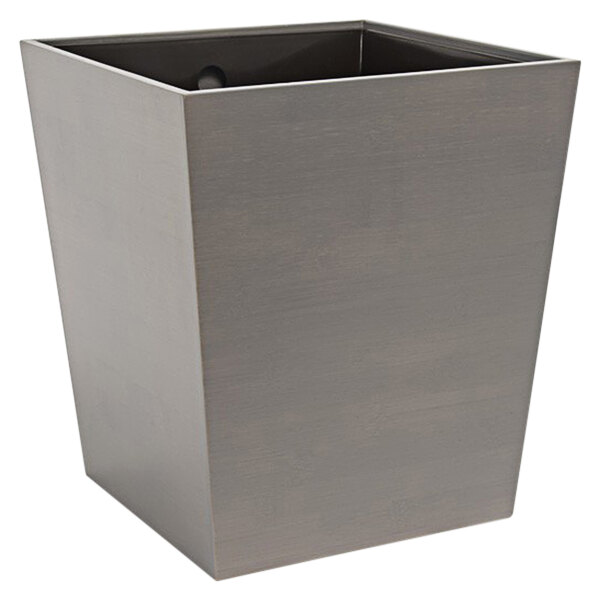 room360 10" x 10" x 11" Smoke Bamboo Flared Wine Cooler / Display Stand - 4/Case