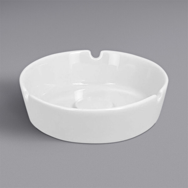 RAK Porcelain Polaris Access 4 3/4" Round Porcelain Ashtray - 12/Case