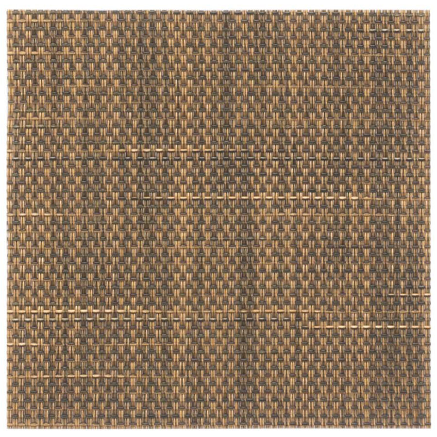 Front of the House 4" Square Copper Mesh Metroweave Woven Vinyl Coaster - 12/Pack