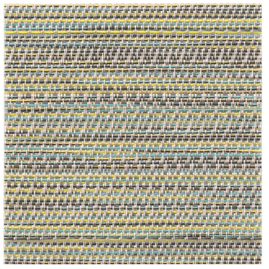 Front of the House 4" Square Urban Peacock Mesh Metroweave Woven Vinyl Coaster - 12/Pack