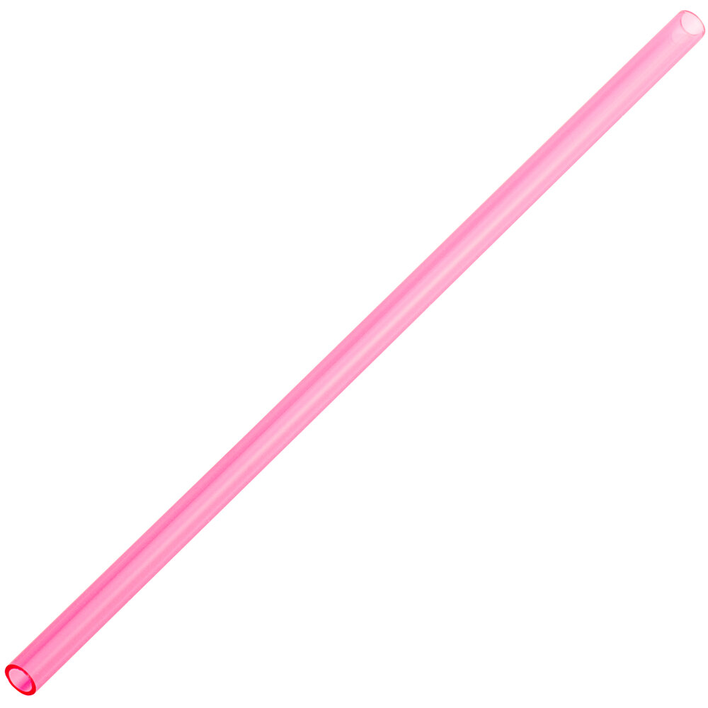 Franmara 8 7/8" Red Acrylic Reusable Straw - 25/Case