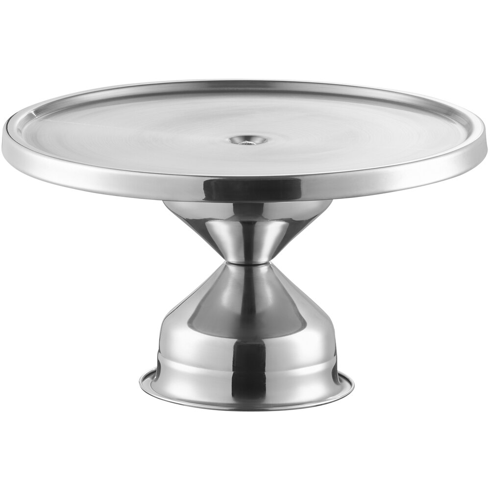 Choice 13" Stainless Steel Cake / Pizza Stand with Mirror Finish