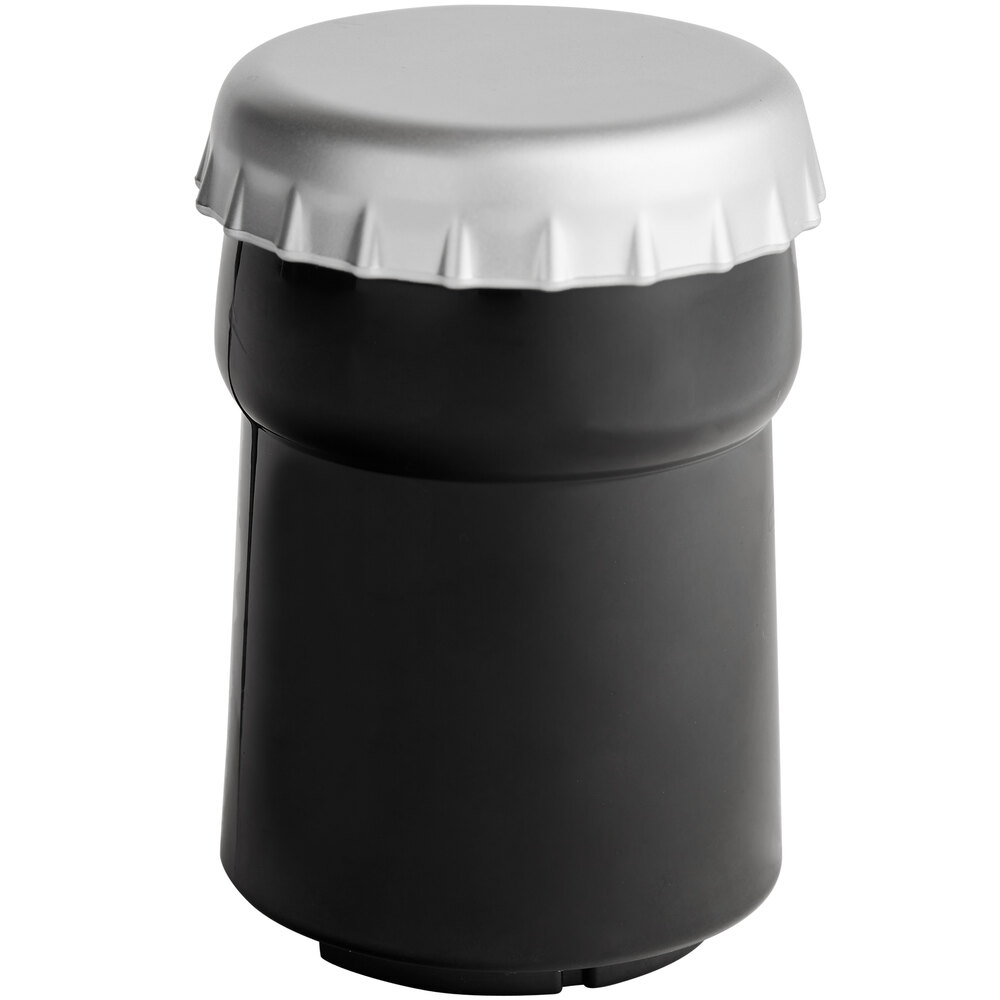 Franmara Black Pop-Cap Bottle Opener with Internal Magnet 7070