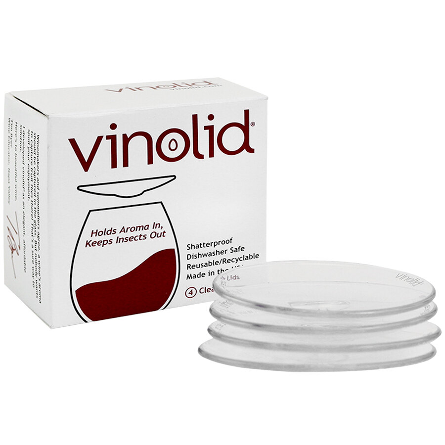 Vinolid Wine Glass Lid 7752SET - 4/Set