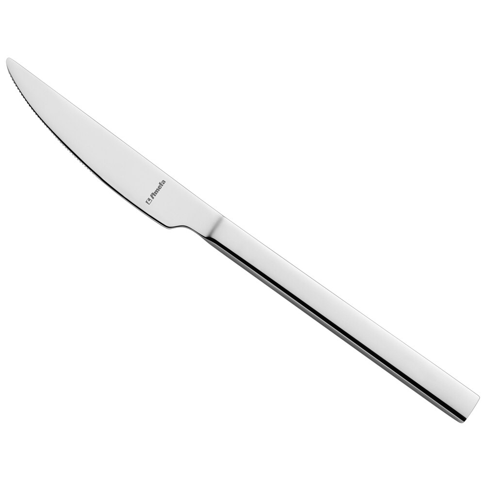 Amefa Cube 6 13/16" 18/10 Stainless Steel Extra Heavy Weight Fruit Knife - 12/Case