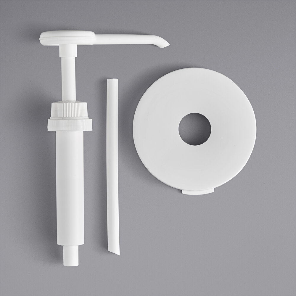 Choice Condiment Pump Kit with 0.5 oz. Pump and 110 mm Snap-On Adapter Lid