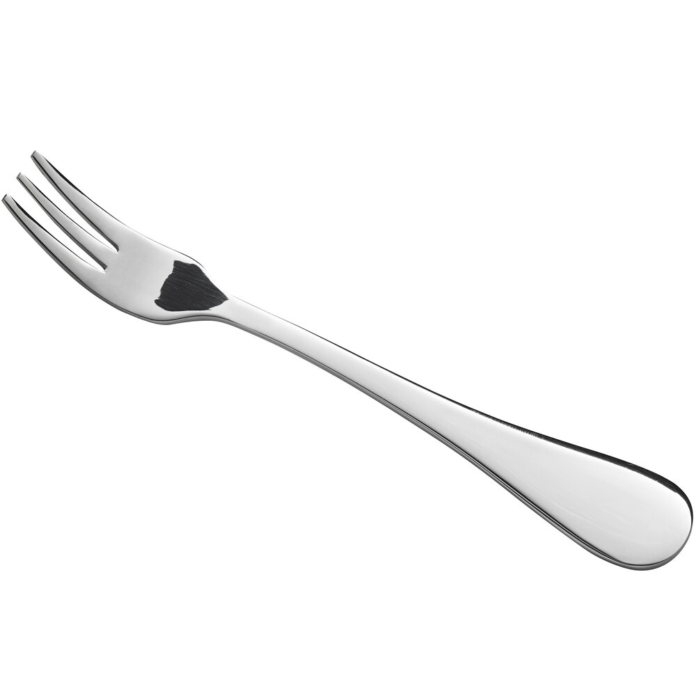 Acopa Vittoria 5 3/4" 18/0 Stainless Steel Heavy Weight Cocktail / Oyster Fork - 12/Case