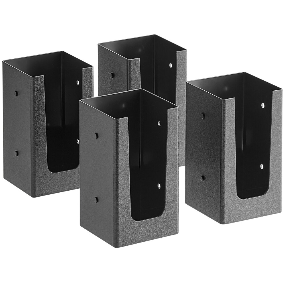 Choice Black Countertop Cup or Lid Organizer - 4/Set