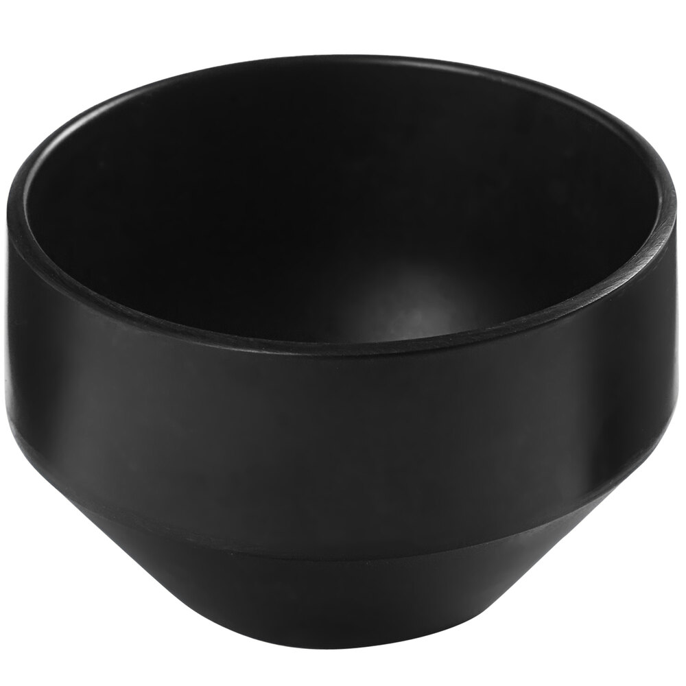 American Metalcraft 2.5 oz. Matte Black Melamine Ramekin - 12/Case