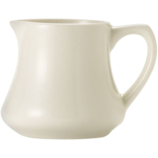 Libbey Porcelana Cream 4.5 oz. Cream White Porcelain Creamer - 36/Case