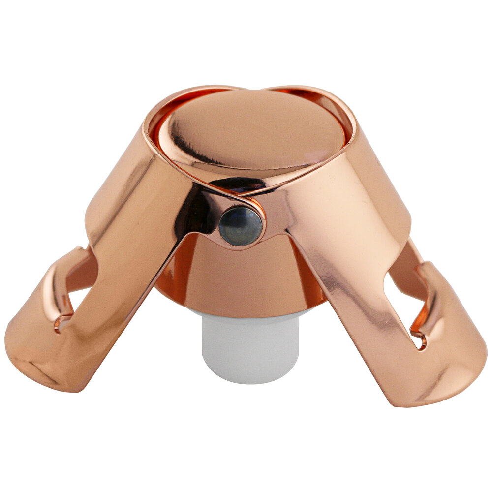 Franmara Quick Seal Copper-Plated Stainless Steel Champagne Stopper 2259C - 24/Case