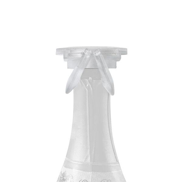 Franmara Easy Seal Clear Champagne Bottle Stopper 2244-25 - 10/Pack
