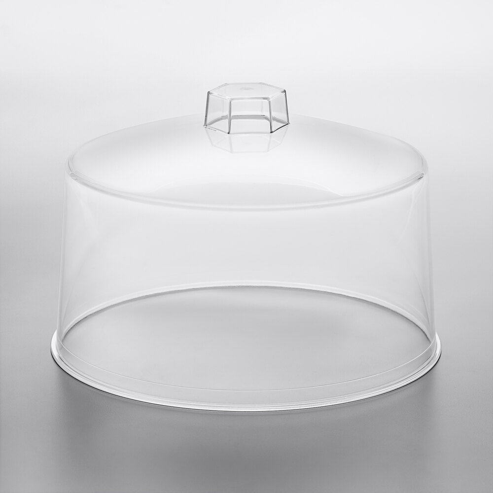 American Metalcraft 19004 12" x 6" Clear Plastic Cake Cover for American Metalcraft Cake Stands