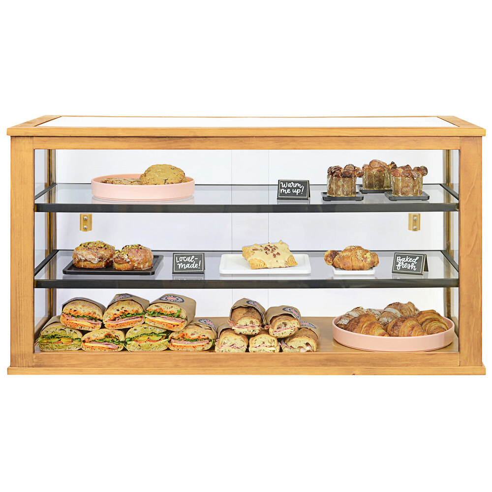Cal-Mil Madera 42" x 17" x 23" 3-Tier Bakery Display Case 22322-99