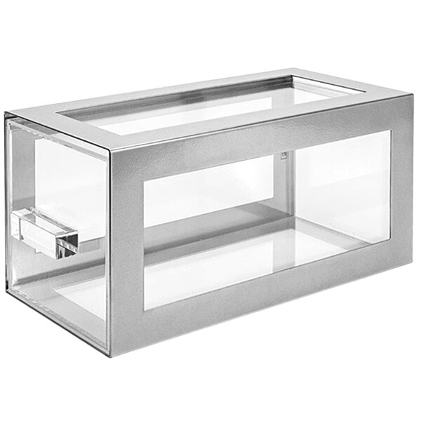 Front of the House 13" x 6 1/4" x 6 1/4" Silver Metal Display Drawer BHO123BCI20