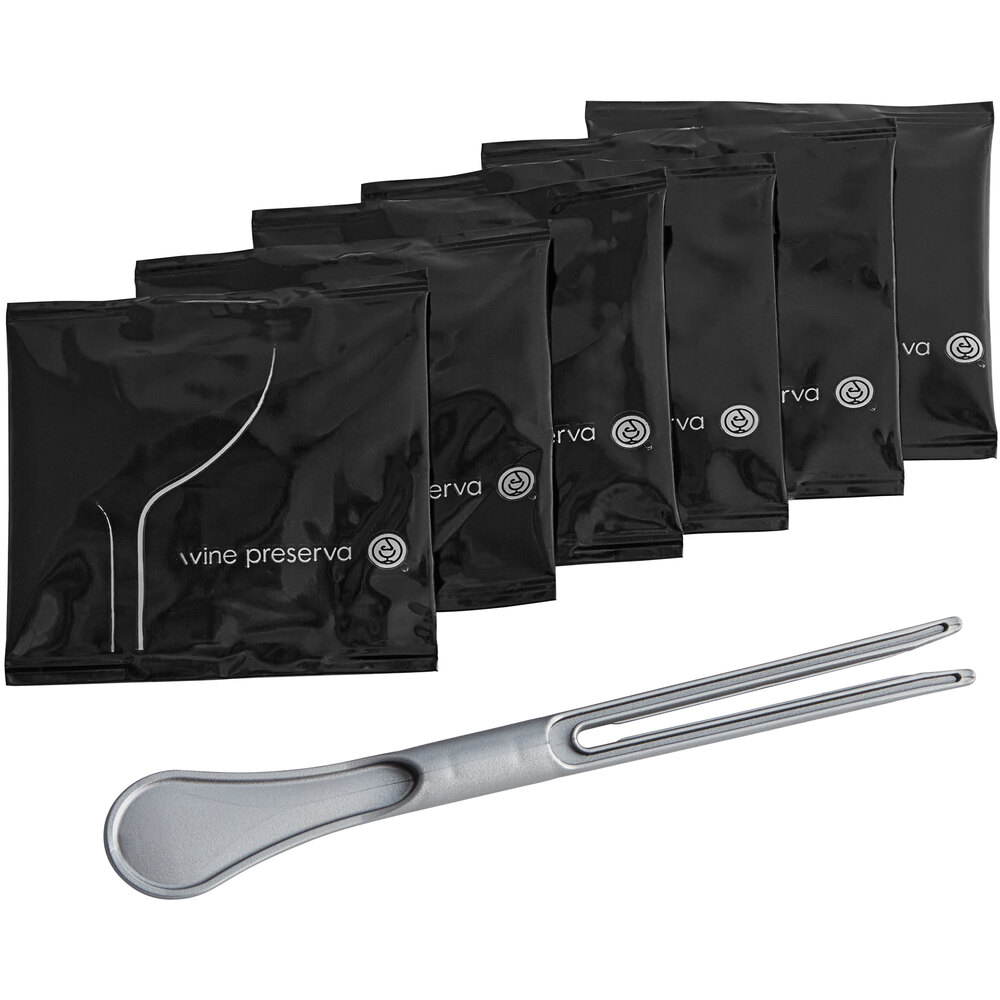 Franmara Wine Preserving Insert Fork and Discs 7832 - 6/Pack