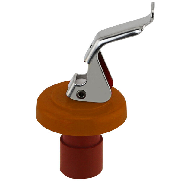 Franmara Italia Orange Wine Bottle Stopper with Metal Lever 2278-43 - 10/Pack