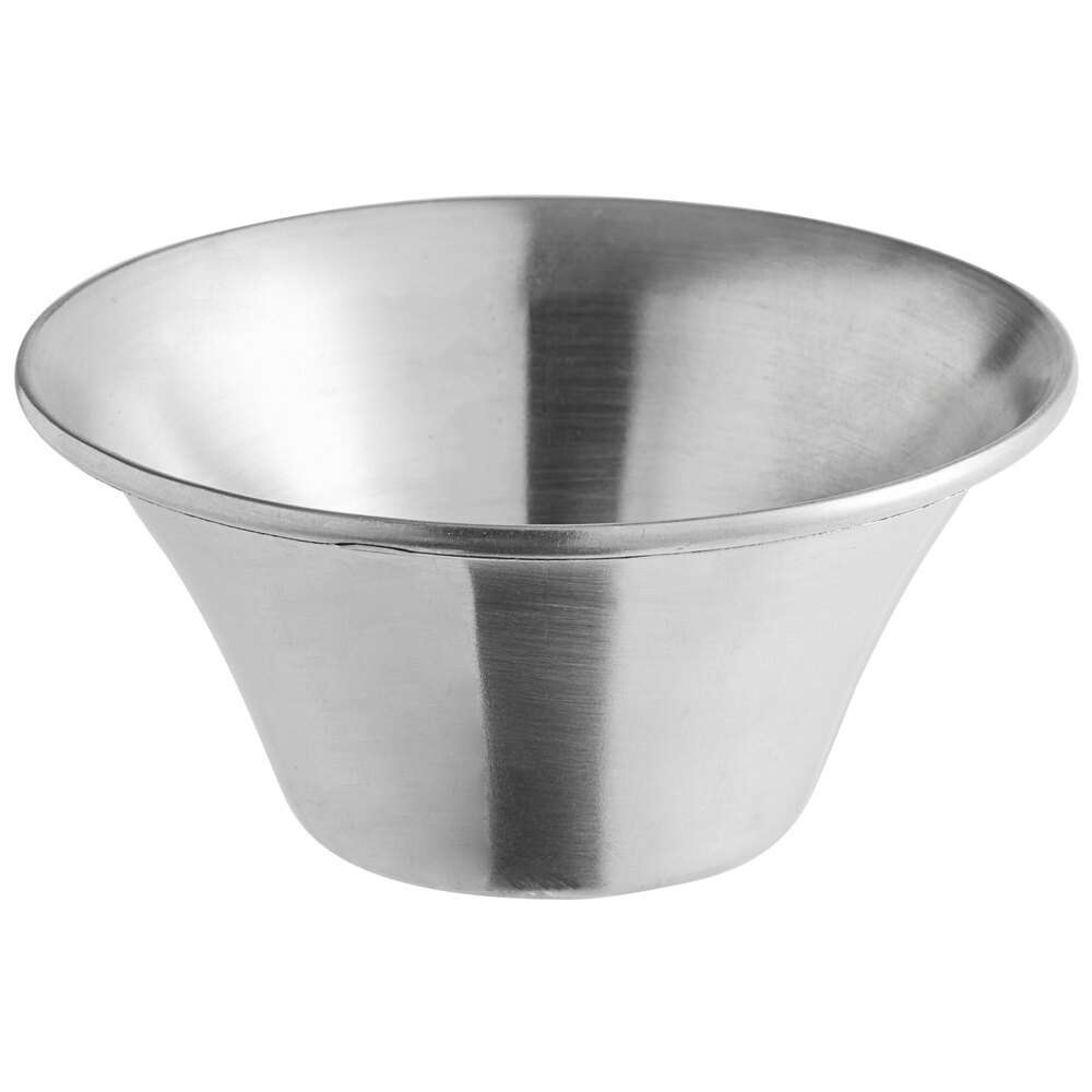 American Metalcraft 1.5 oz. Flared Rim Stainless Steel Sauce Cup - 12/Case