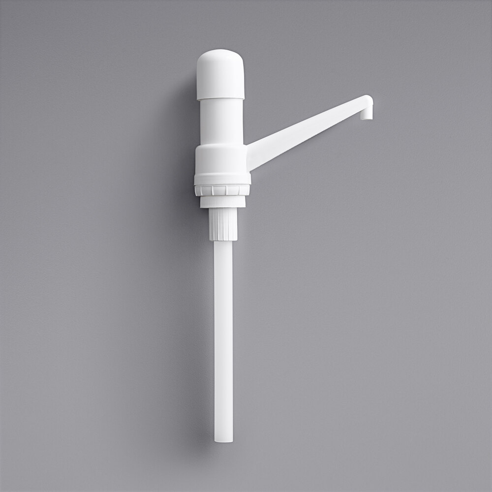 Choice 1 oz. Plastic Fixed Nozzle Condiment Pump with 9" Dip Tube