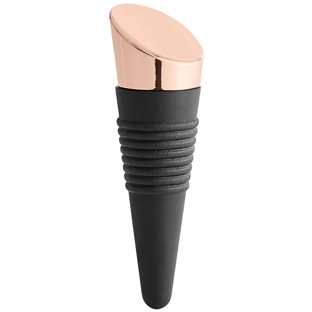 Franmara Zocco Rubber Bottle Stopper with Copper-Plated Top 9374-66