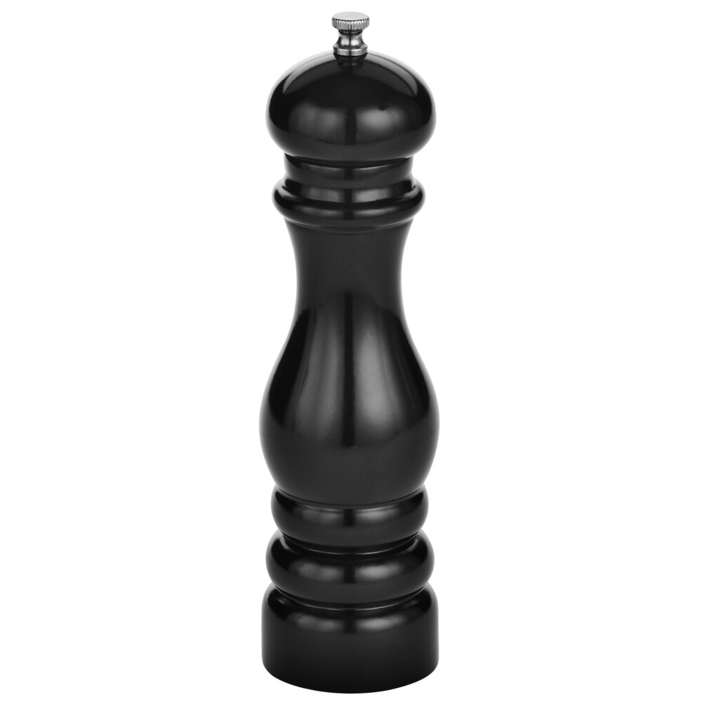 American Metalcraft 8" Black Wood Finish Pepper Mill
