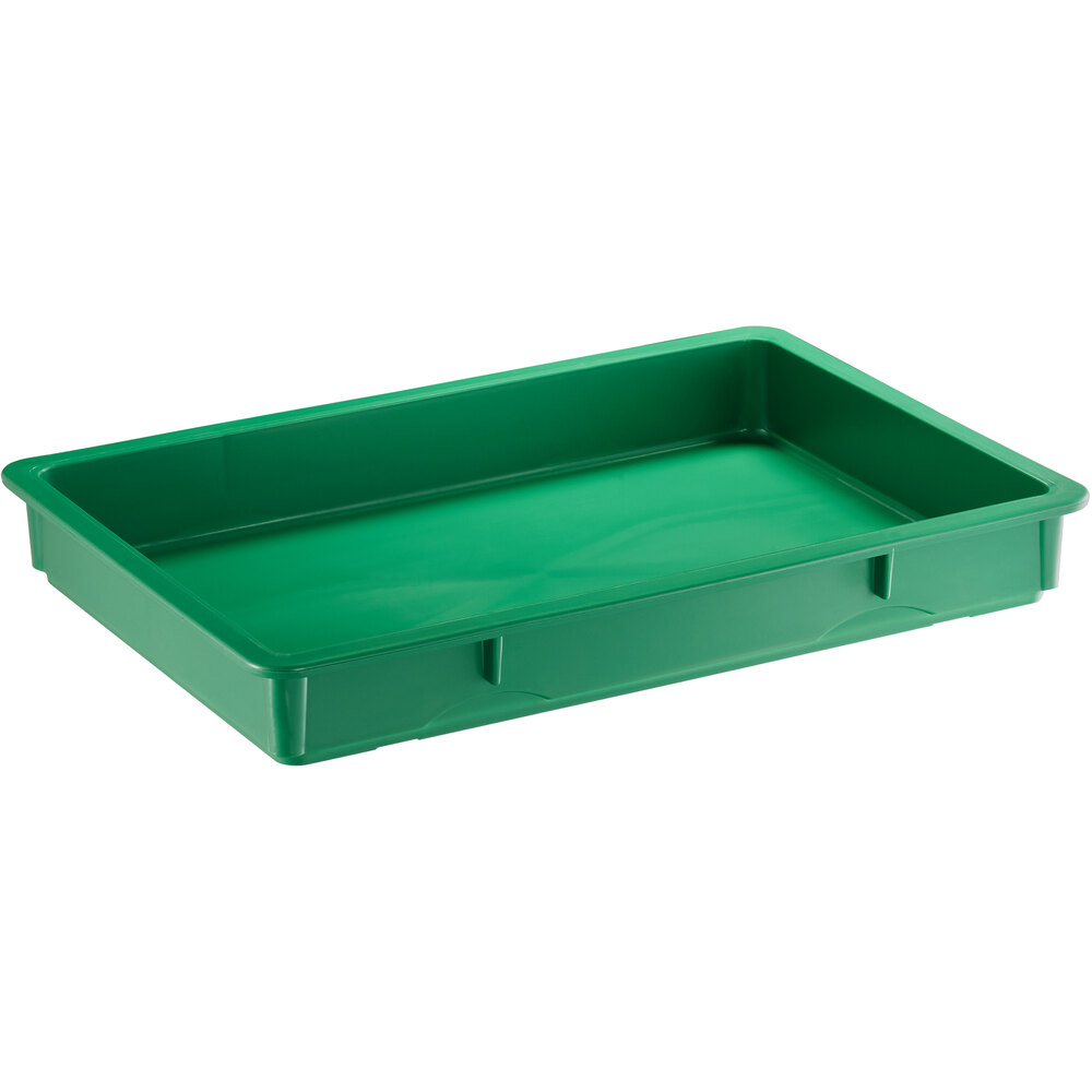 Baker's Lane 18" x 26" x 3" Green Heavy-Duty Polypropylene Dough Proofing Box