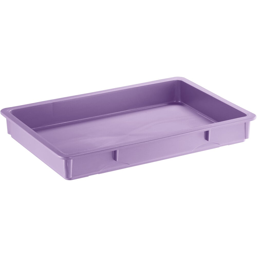 Baker's Lane 18" x 26" x 3" Allergen-Free Purple Heavy-Duty Polypropylene Dough Proofing Box
