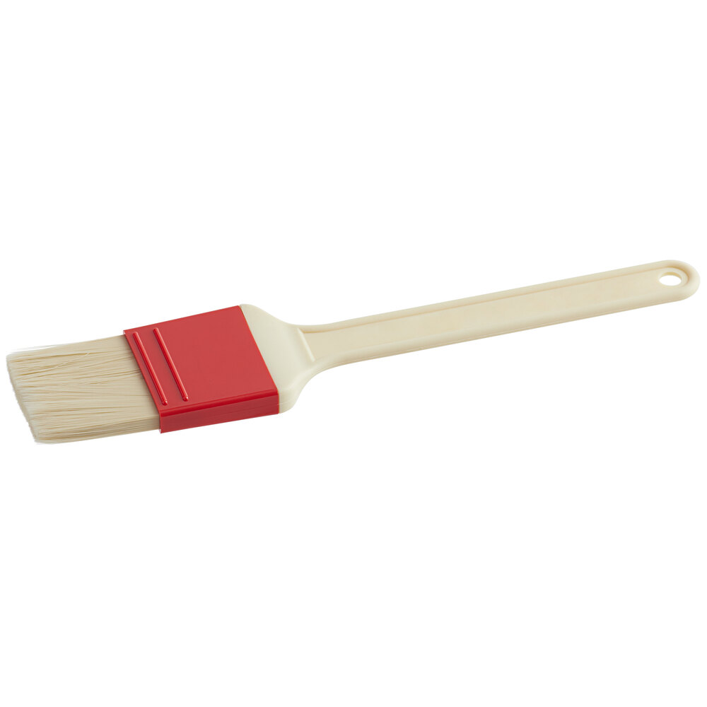 Choice 1 3/4"W Polyester Bristle Pastry / Basting Brush with Plastic Handle