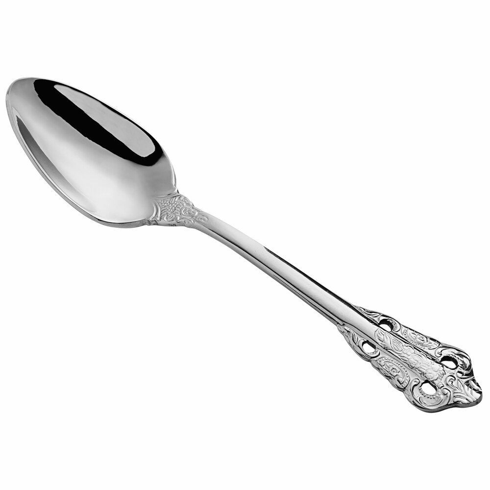 Acopa Ophelia 6 5/8" 18/10 Stainless Steel Extra Heavy Weight Teaspoon - 12/Case