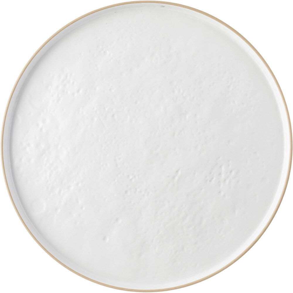 Tablecraft Europa 16" Matte White Melamine Serving Tray