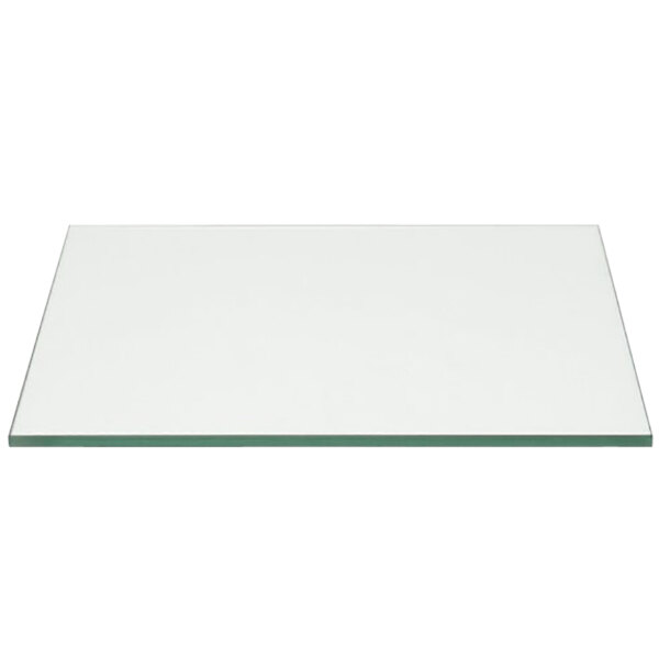 Front of the House 14" Square Clear Tempered Glass Buffet Board - 2/Case