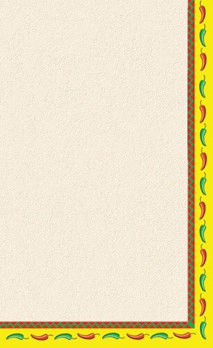 Choice 8 1/2" x 11" Menu Paper - Southwest Themed Mariachi Design Right Insert - 100/Pack