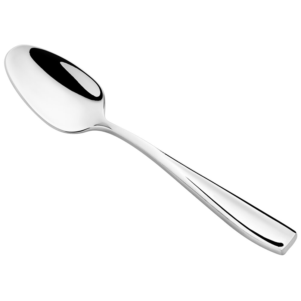 Acopa Monte Bianco 4 1/2" 18/8 Stainless Steel Extra Heavy Weight Demitasse Spoon - 12/Case