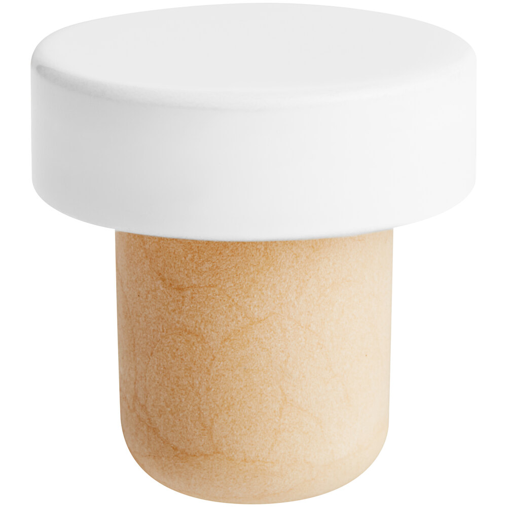Franmara White Wine Stopper with Aluminum Top 8097-24 - 10/Pack