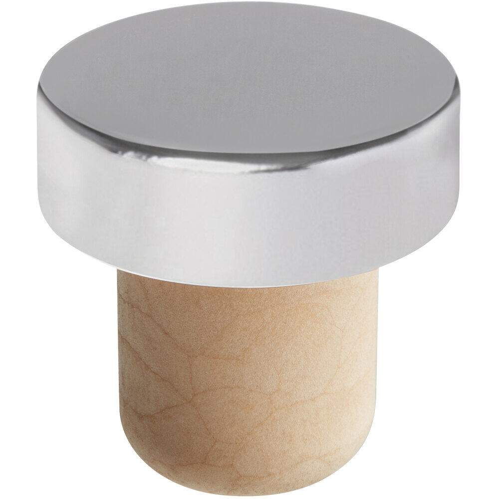 Franmara Silver Wine Stopper with Aluminum Top 8097-67 - 10/Pack
