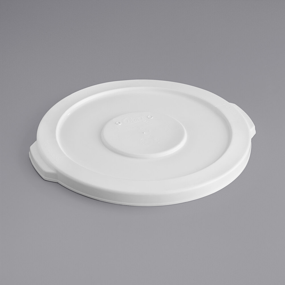 Choice White Lid for 10 Gallon White Ice Bucket