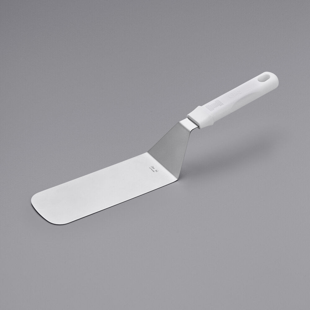 Choice 8" x 3" Turner with White Polypropylene Handle