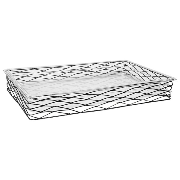 Front of the House Patina 20 3/4" x 12 3/4" x 3" Fused Iron Shallow Housing / Pan Set - 2/Case