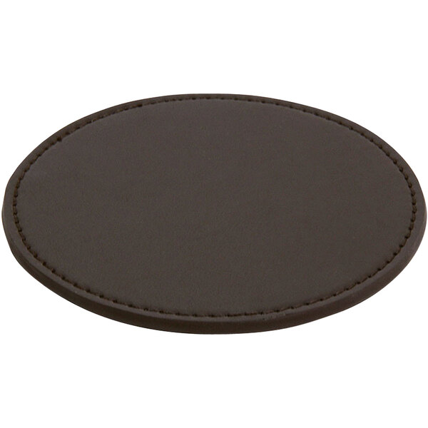 room360 4" Brown Vinyl Coaster