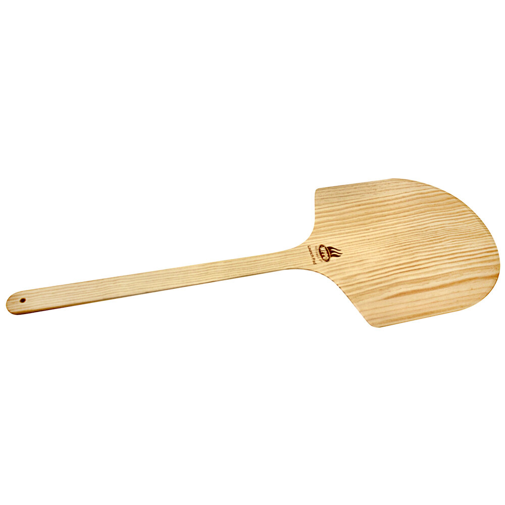 WPPO WKLP-1636-2 16" x 16" Wooden Pizza Peel with 20" Handle - 2/Pack