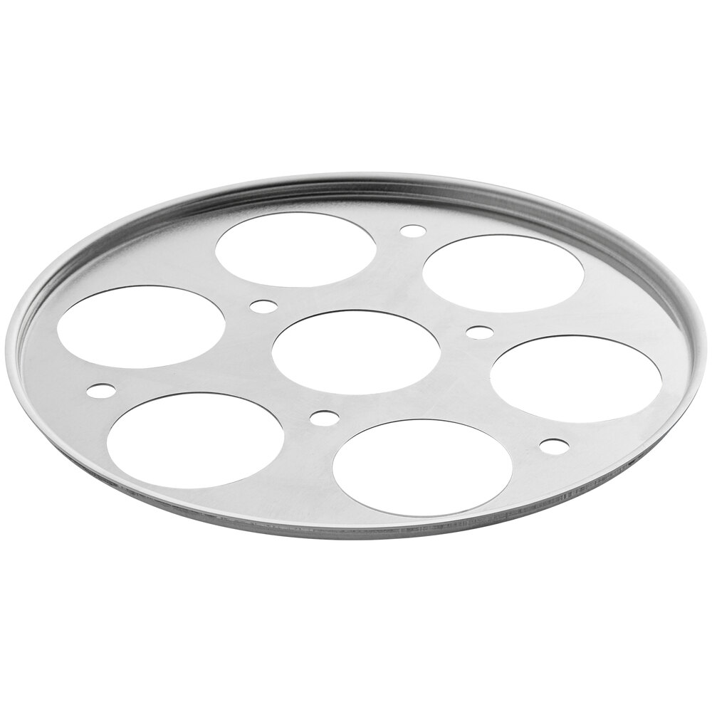 Choice 7-Slot Aluminum Egg Poacher Inset for 5 Qt. Saute Pan