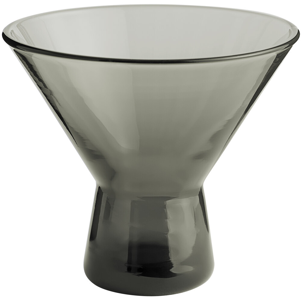 Acopa Pangea 8.5 oz. Gray Martini Glass - 12/Case