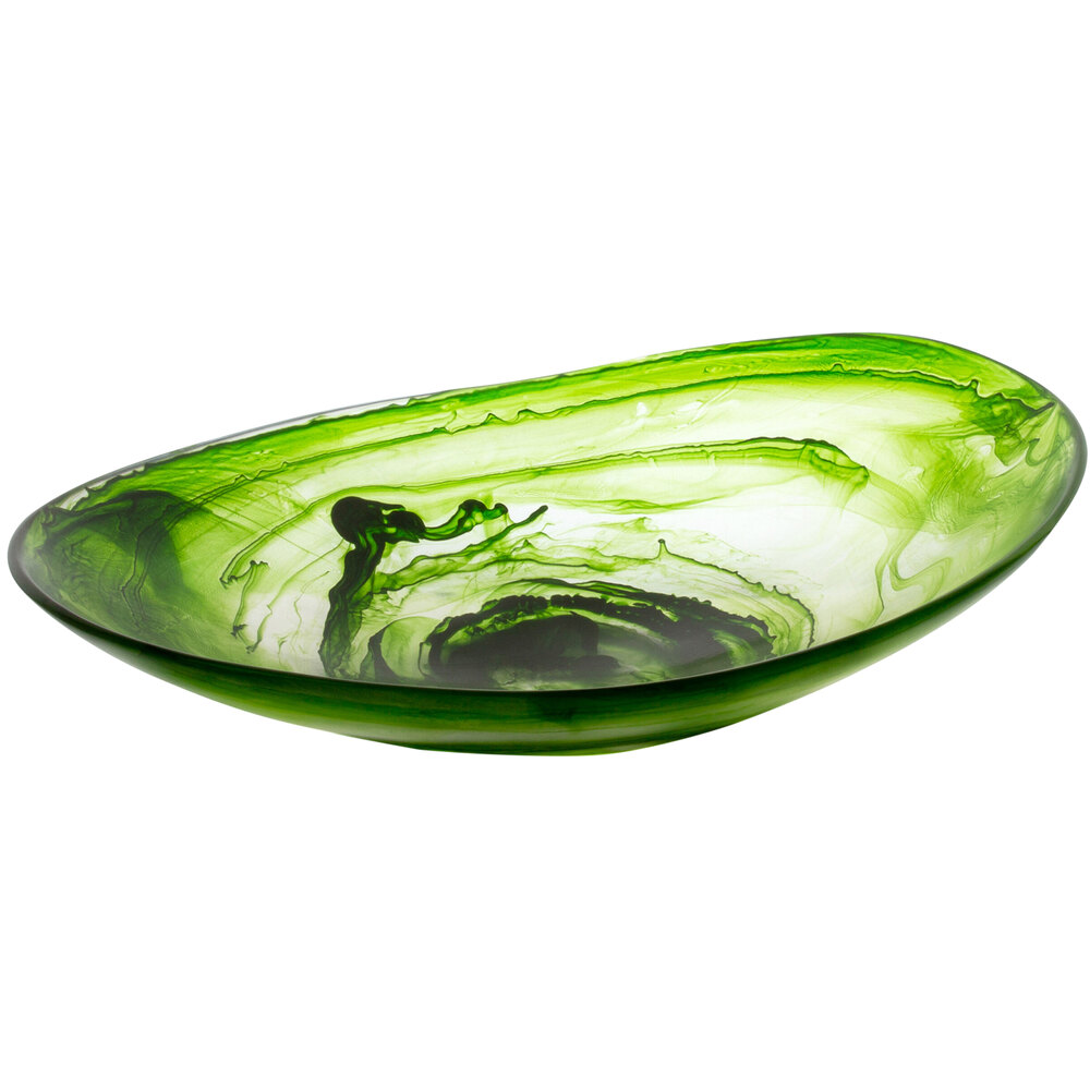 Bon Chef 11" x 7 3/4" Oval Eden Shallow Resin Bowl