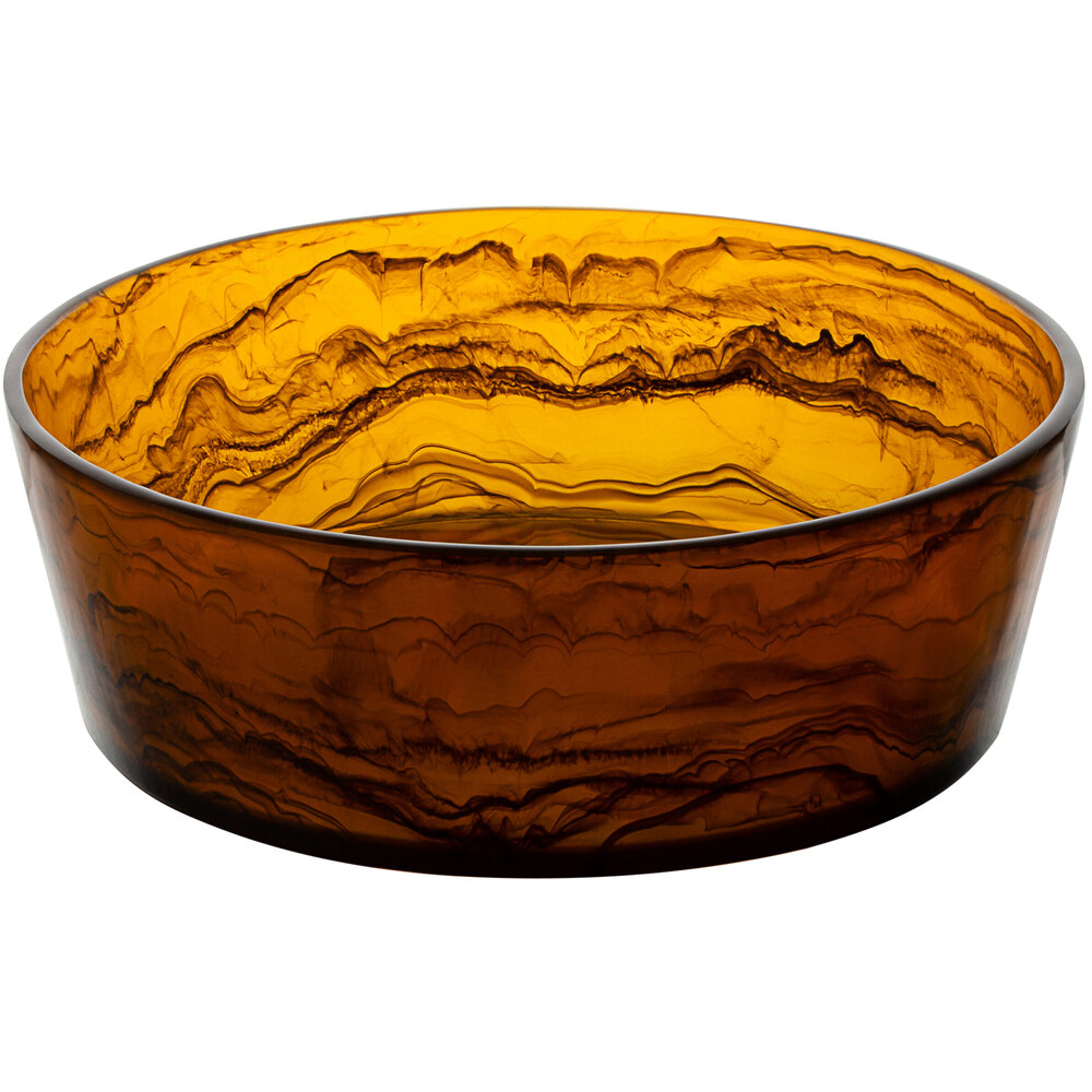 Bon Chef 13 1/2" Round Umber Resin Bowl