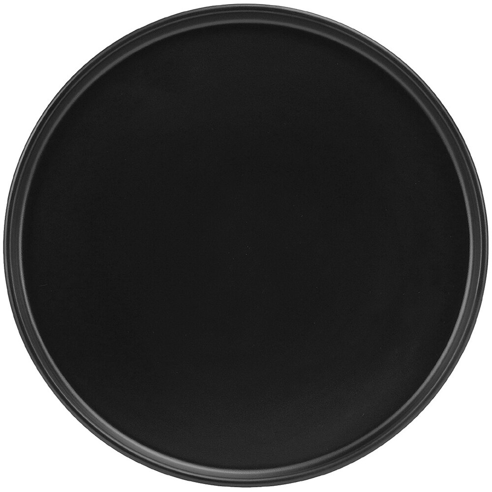 Cal-Mil Hudson 6" Black Low Rim Melamine Plate