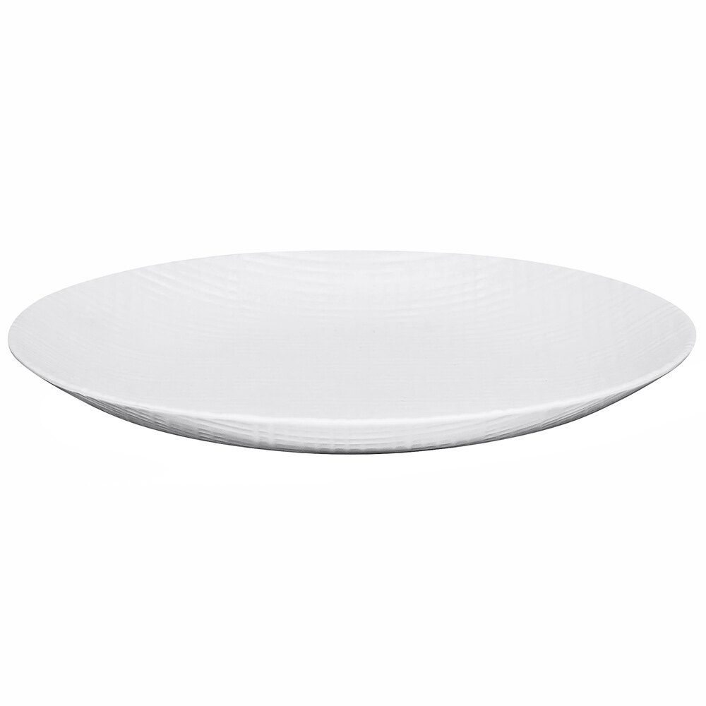 Cal-Mil Sedona 9" Textured White Coupe Melamine Plate