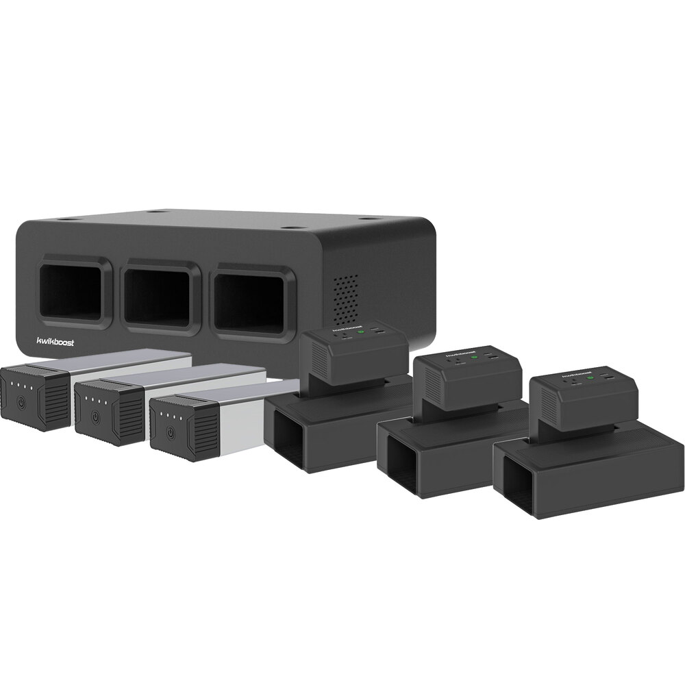 Luxor KBEP-3B3C3 KwikBoost EdgePower Light Use Desktop Charging Station System