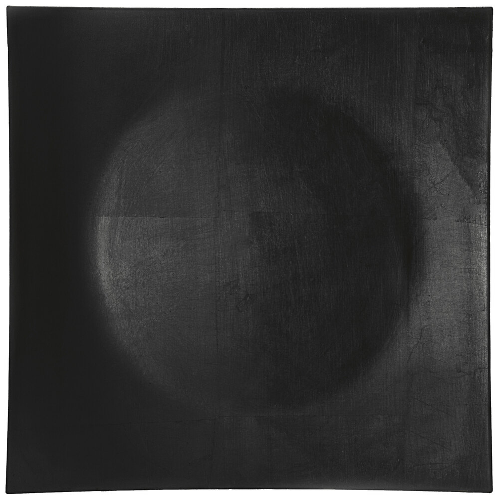 10 Strawberry Street LABLK-12SQ 12" Lacquer Square Black Charger Plate - 12/Pack