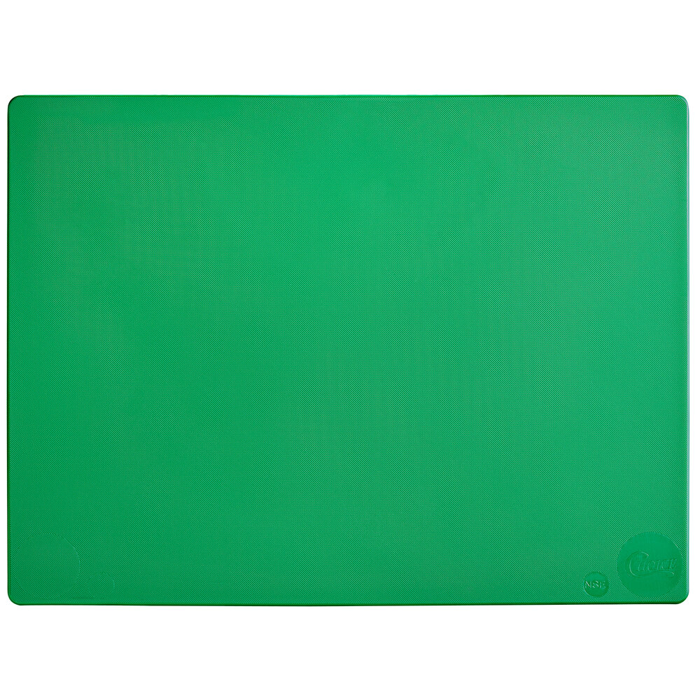 Choice 20" x 15" x 1/2" Green Polyethylene Cutting Board
